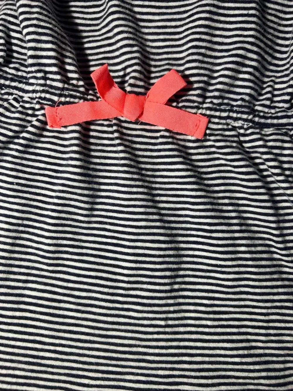 Osh Kosh Dress black or blue striped & white size 4T cotton